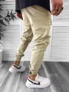Pantaloni de trening cargo, bej, conici Y310 120-4